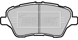 BORG & BECK Комплект тормозных колодок, дисковый тормоз BBP2379